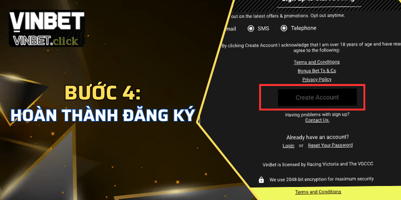 Chỉ với 4 bước là hoàn thành đăng ký